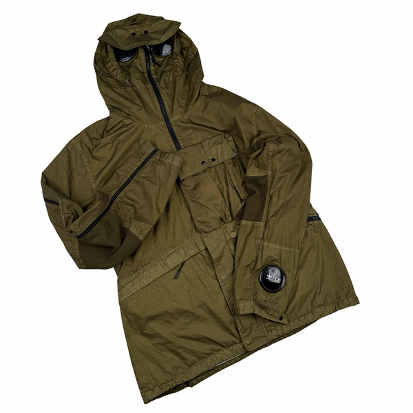 CP Company x Adidas Khaki Explorer Chrome Goggle Jacket - Large