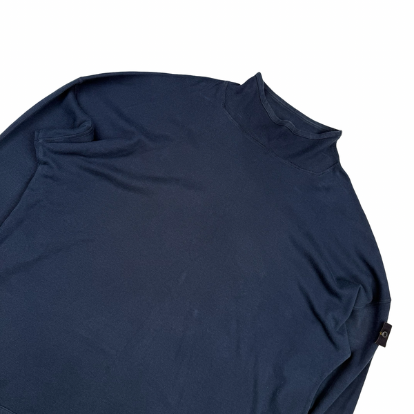 Stone Island 2002 Cotton Mock Neck Vintage Jumper - XXL