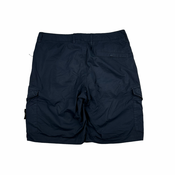 Stone Island 2019 Navy Cotton Shorts - Small