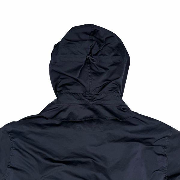 CP Company Navy Micro Kei Double Layer Hooded Goggle Field Jacket - Medium