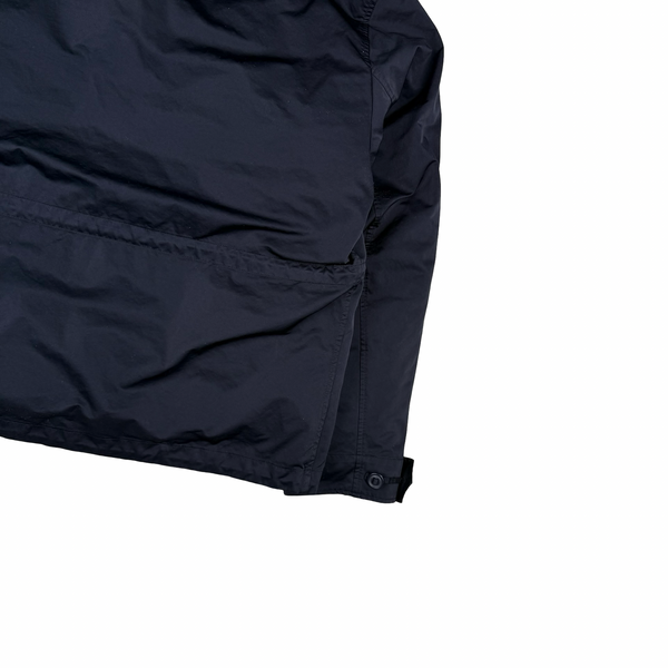 CP Company Navy Micro Kei Double Layer Hooded Goggle Field Jacket - Medium