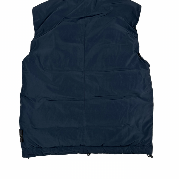 Stone Island 2020 Navy Micro Reps Down Filled Gilet - Medium