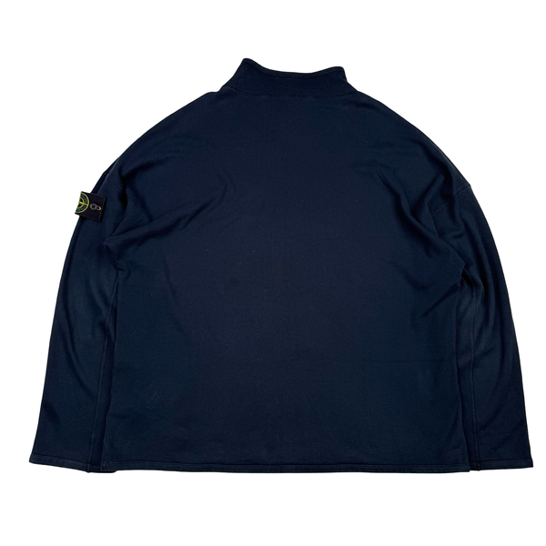 Stone Island 2002 Cotton Mock Neck Vintage Jumper - XXL