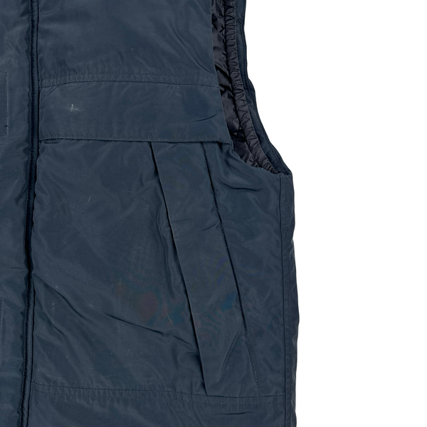 Stone Island 2020 Navy Micro Reps Down Filled Gilet - Medium