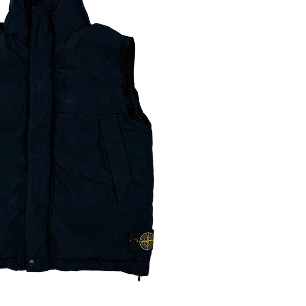 Stone Island 2020 Navy Micro Reps Down Filled Gilet - Medium