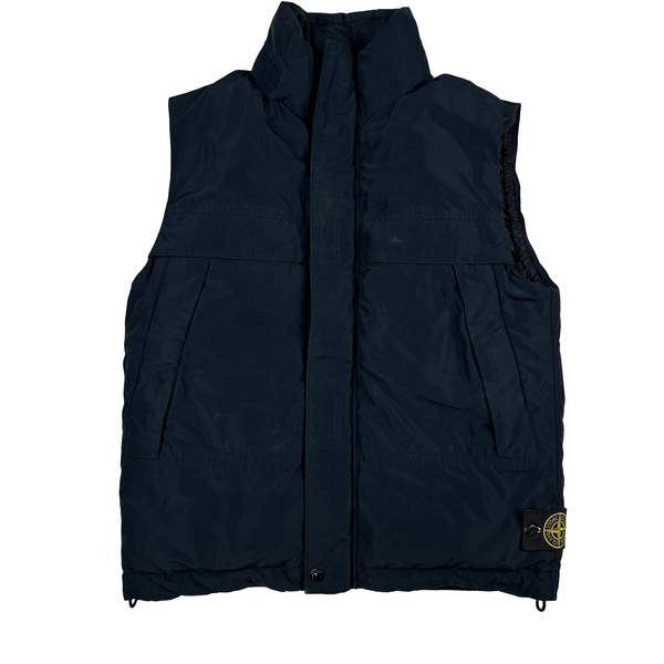 Stone Island 2020 Navy Micro Reps Down Filled Gilet - Medium