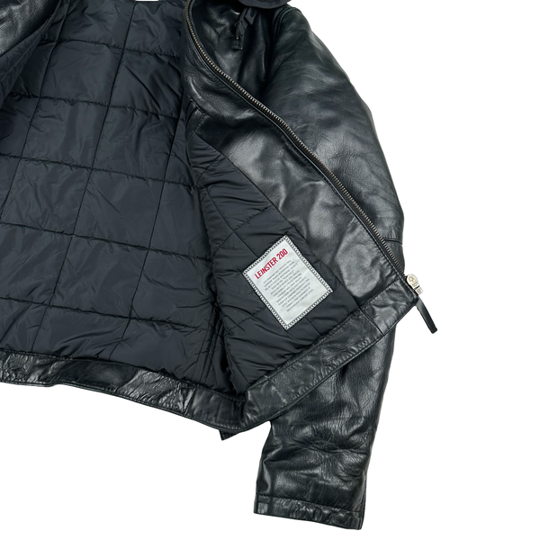 CP Company 2008 Leather Leinster 200 Lined Goggle Jacket - Large