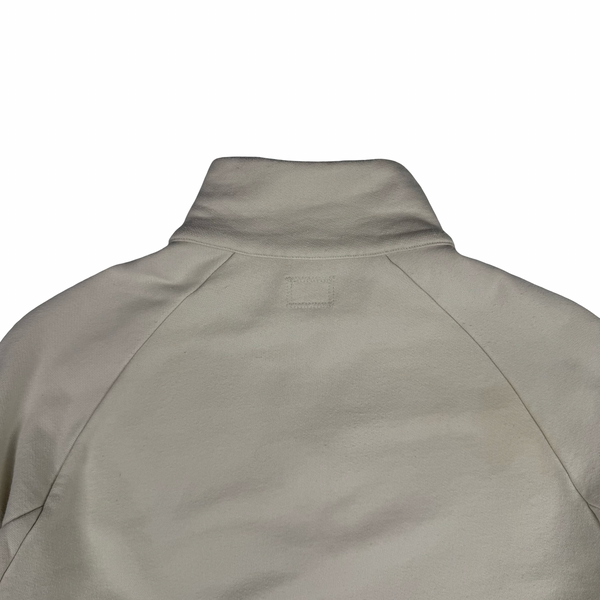 CP Company Cream Cotton Lens Viewer quarter Zip Pullover- Small