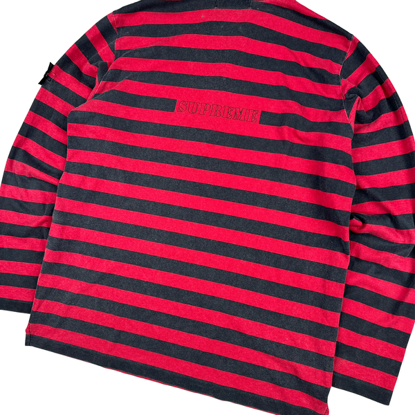 Stone Island x Supreme Striped High Neck Pullover - Medium