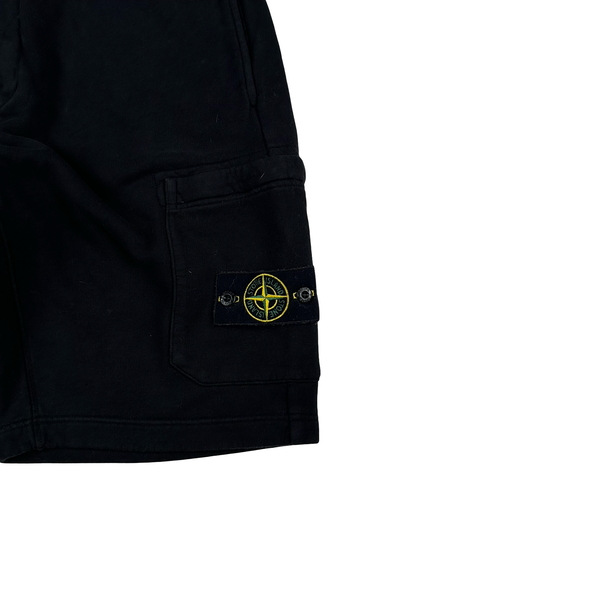 Stone Island 2021 Black Cotton Shorts - Medium