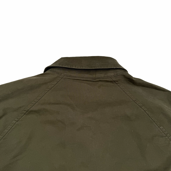 Stone Island 2020 Military Green Thick Cotton Ghost Piece Overshirt - Large