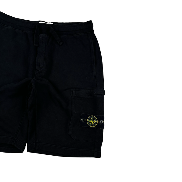Stone Island 2021 Black Cotton Shorts - Medium