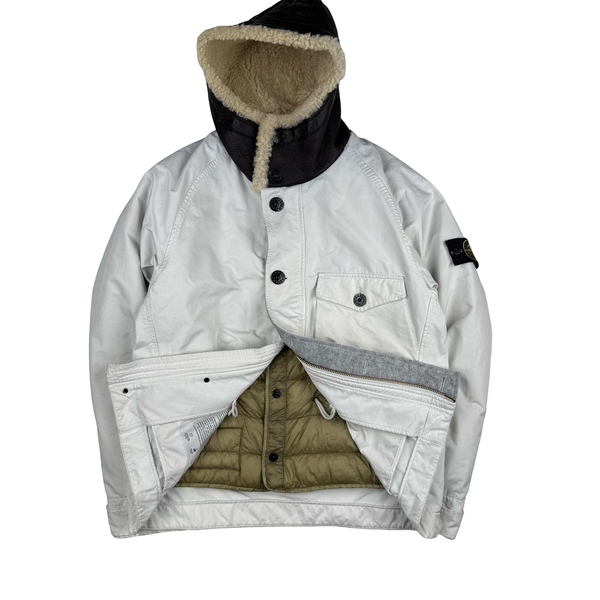 Stone Island 2017 Sherpa Sheepskin David TC Jacket - Large