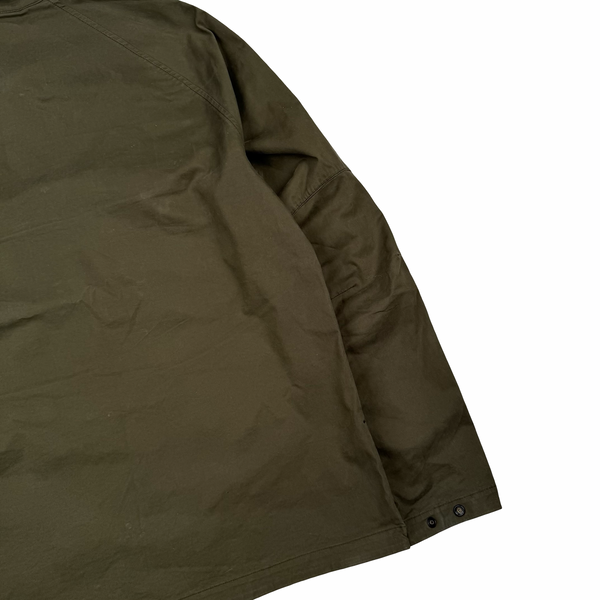 Stone Island 2020 Military Green Thick Cotton Ghost Piece Overshirt - Large