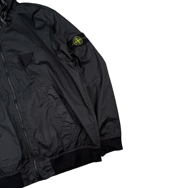 Stone Island 2023 Black Membrana 3L TC Hooded Jacket - XL