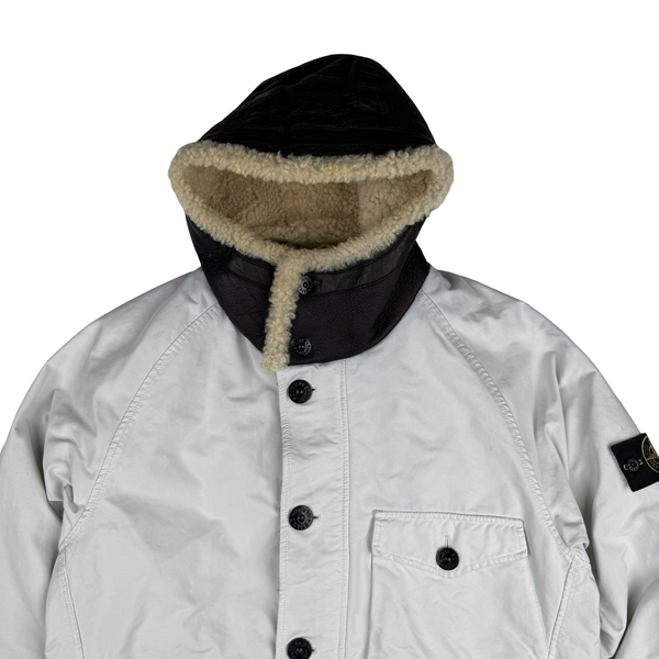 Stone Island 2017 Sherpa Sheepskin David TC Jacket - Large