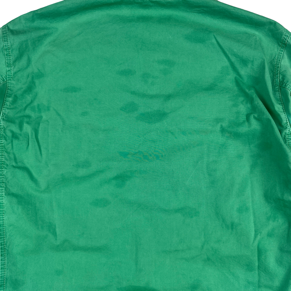 Stone Island 2021 Green Cotton Zipped Overshirt - Medium
