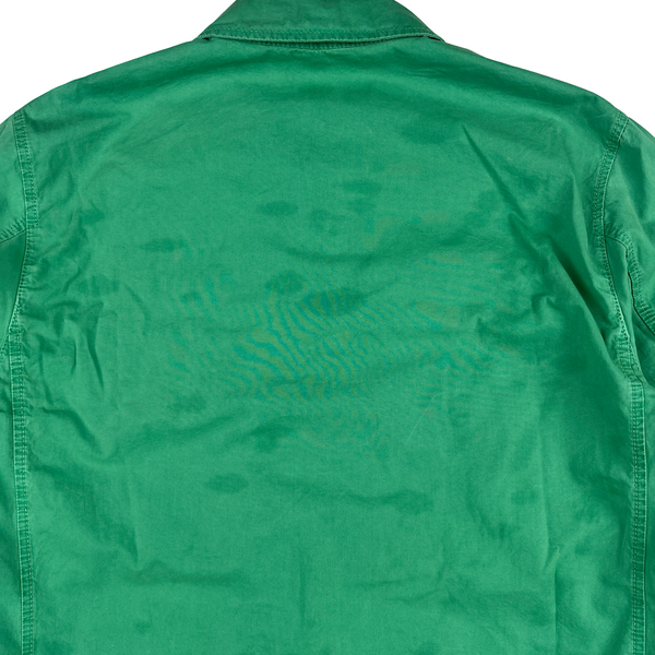 Stone Island 2021 Green Cotton Zipped Overshirt - Medium