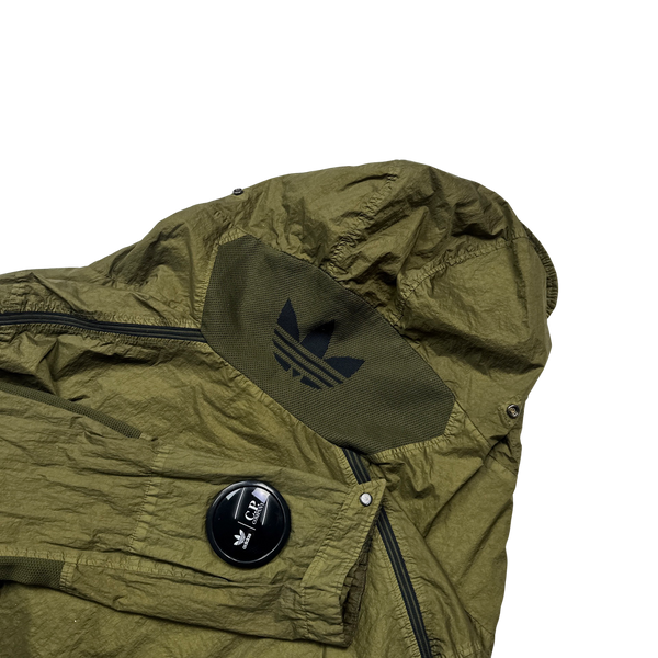 CP Company x Adidas Khaki Explorer Chrome Goggle Jacket - Medium