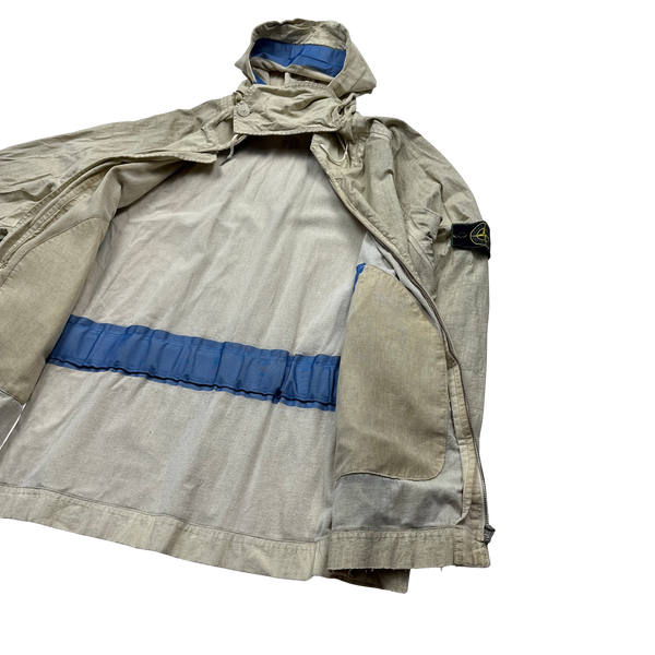Stone Island 1999 Vintage Hooded Cotton Jacket - Large
