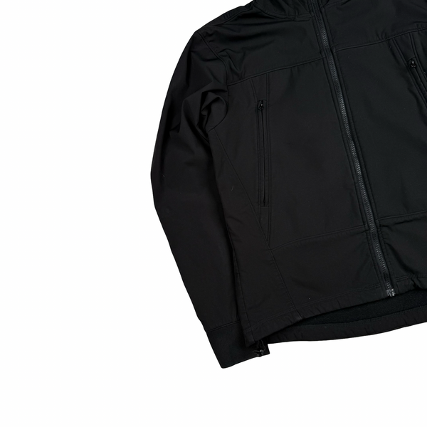 CP Company Black Soft Shell Lens View Jacket - Large
