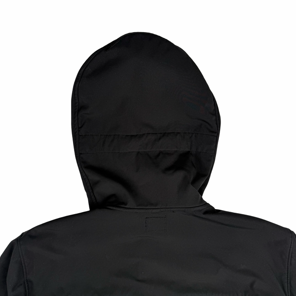 CP Company Black Soft Shell Lens View Jacket - Large