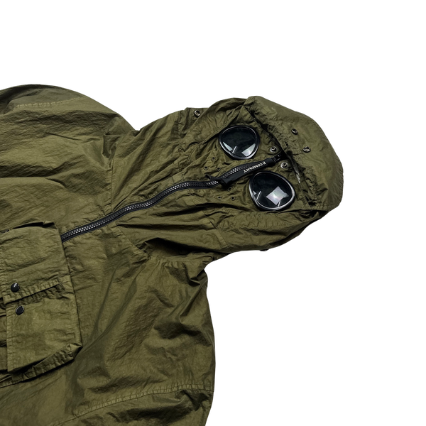 CP Company x Adidas Khaki Explorer Chrome Goggle Jacket - Medium