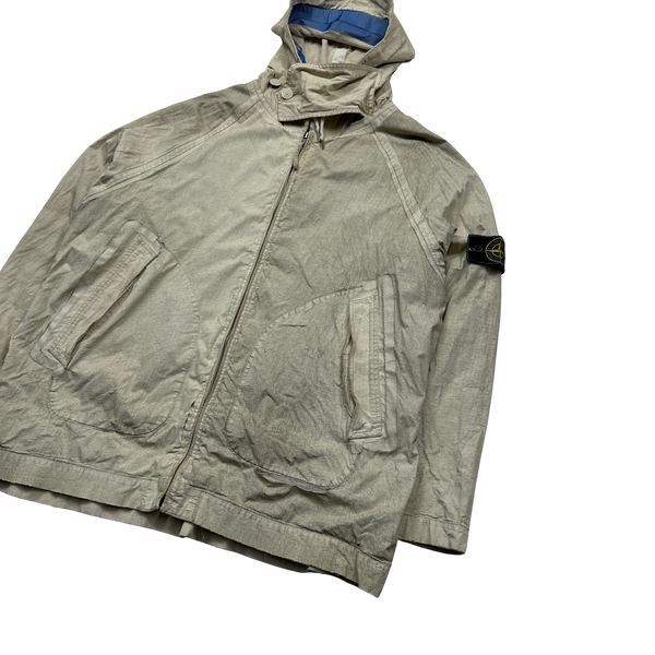 Stone Island 1999 Vintage Hooded Cotton Jacket - Large