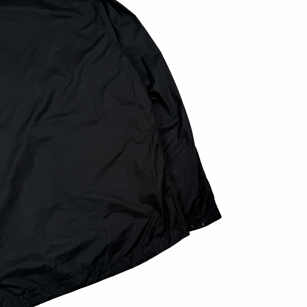 Stone Island 2022 Black Double Pocket Zipped Spellout Overshirt - XL