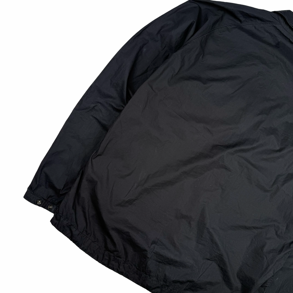 Stone Island 2022 Black Double Pocket Zipped Spellout Overshirt - XL