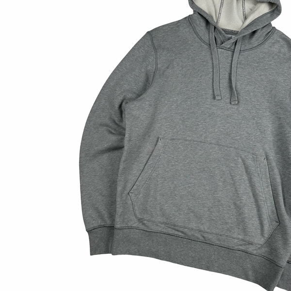 Stone Island 2020 Grey Cotton Pullover Hoodie - Medium