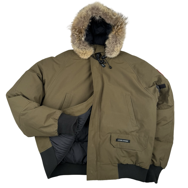 Canada Goose Khaki Chilliwack Bomber Parka Jacket - Large