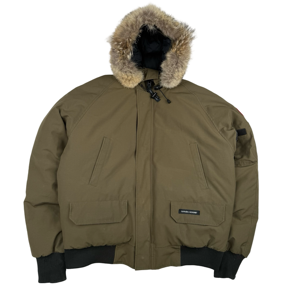 Canada Goose Khaki Chilliwack Bomber Parka Jacket - Large
