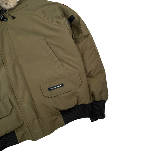 Canada Goose Khaki Chilliwack Bomber Parka Jacket - Large