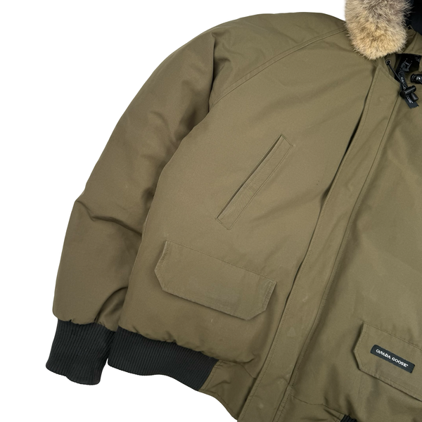 Canada Goose Khaki Chilliwack Bomber Parka Jacket - Large