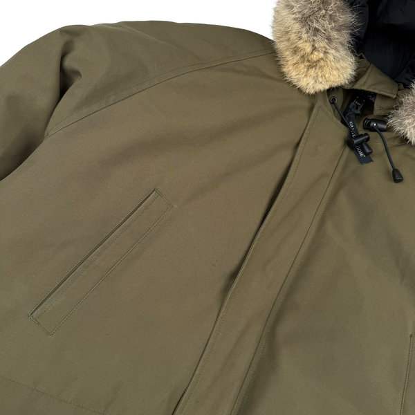 Canada Goose Khaki Chilliwack Bomber Parka Jacket - Large