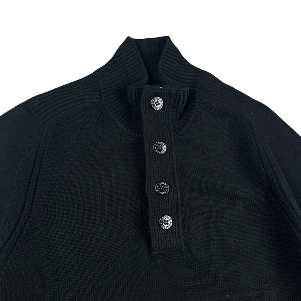 Stone Island 2019 Black Pullover Wool Knit - Small