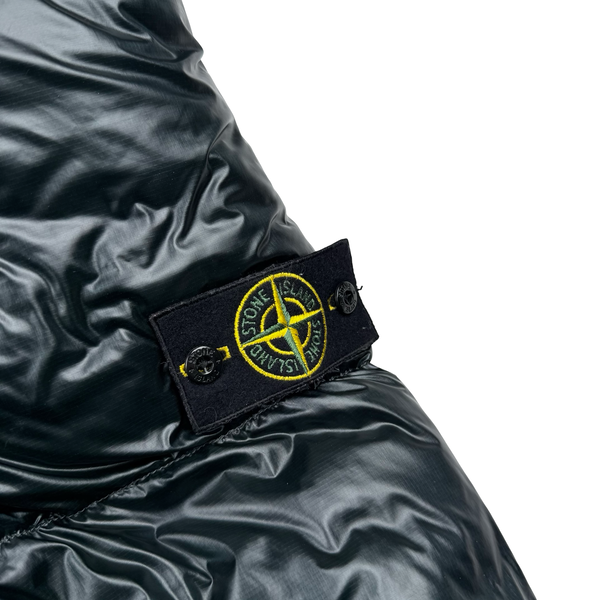 Stone Island 2017 Dark Green Pertex Quantum Fur Hood Puffer Jacket - XXL