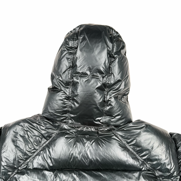 Stone Island 2017 Dark Green Pertex Quantum Fur Hood Puffer Jacket - XXL