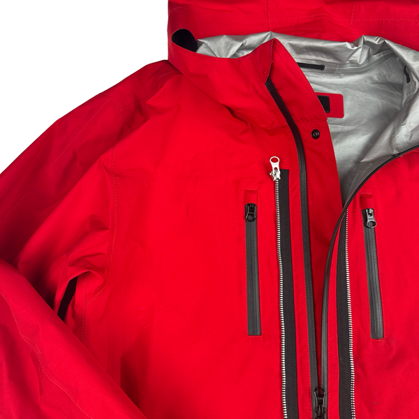 Stone Island Shadow Project Project Red Gore-tex Paclite Windproof Water-Resistant Jacket - XL