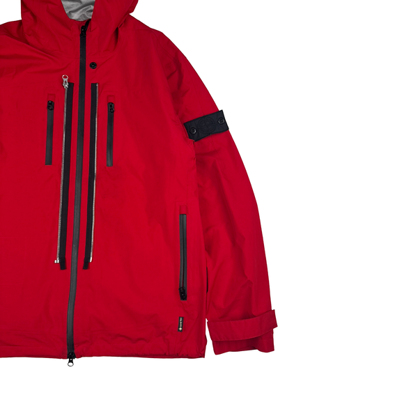 Stone Island Shadow Project Project Red Gore-tex Paclite Windproof Water-Resistant Jacket - XL