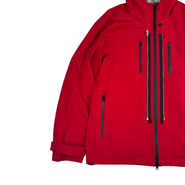 Stone Island Shadow Project Project Red Gore-tex Paclite Windproof Water-Resistant Jacket - XL