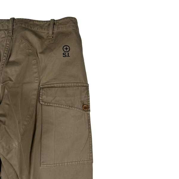 Stone Island Denims 2008 Tan Cotton Cargo Trousers - 31"