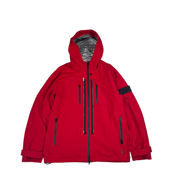 Stone Island Shadow Project Project Red Gore-tex Paclite Windproof Water-Resistant Jacket - XL