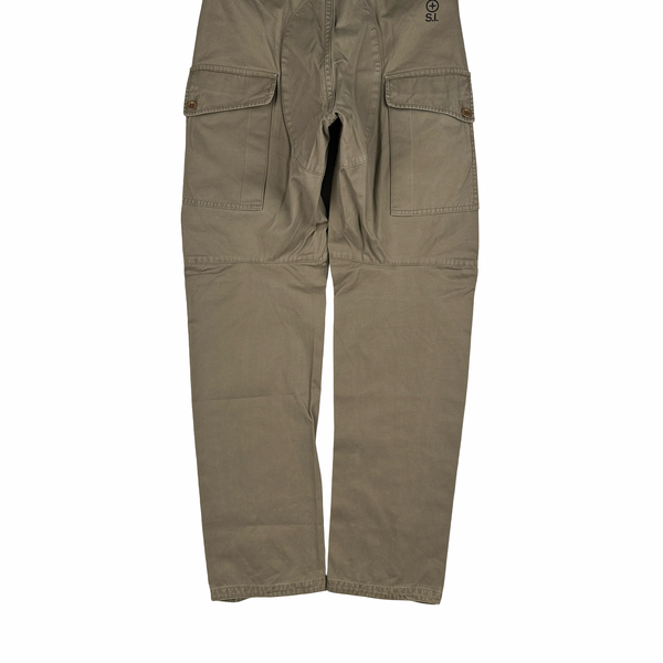 Stone Island Denims 2008 Tan Cotton Cargo Trousers - 31"