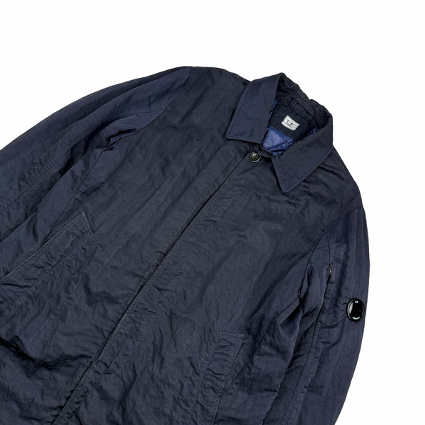 CP Company Navy Nylon B Sateen Lens Viewer Insulated Jacket - Medium (48)