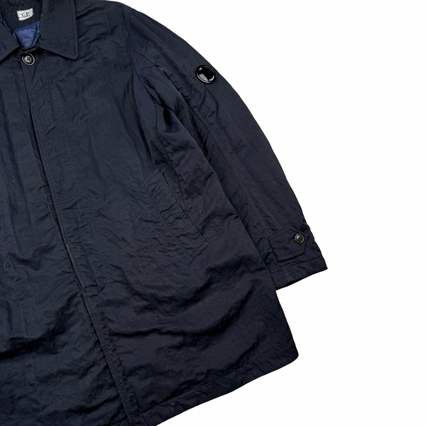 CP Company Navy Nylon B Sateen Lens Viewer Insulated Jacket - Medium (48)