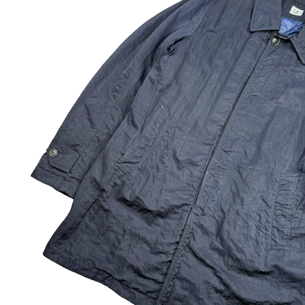CP Company Navy Nylon B Sateen Lens Viewer Insulated Jacket - Medium (48)