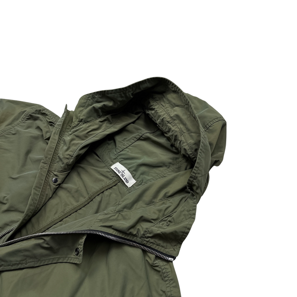 Stone Island 2021 Military Green Micro Reps Parka Jacket - XL