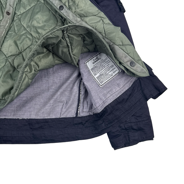 Stone Island 2001 Vintage Navy Dutch Rope Cotton Jacket - Medium